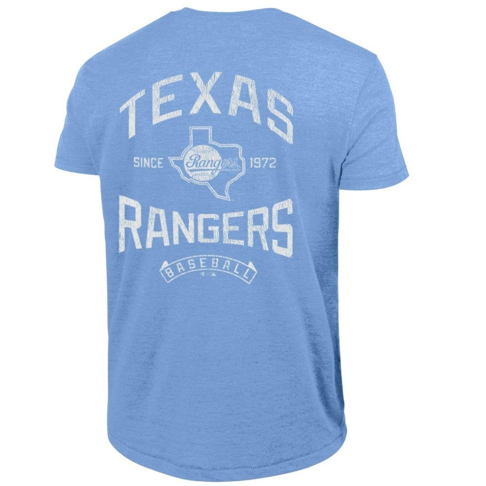 Texas Rangers Champion Vintage 3-Hit Tri-Blend T-Shirt | MLB Near me