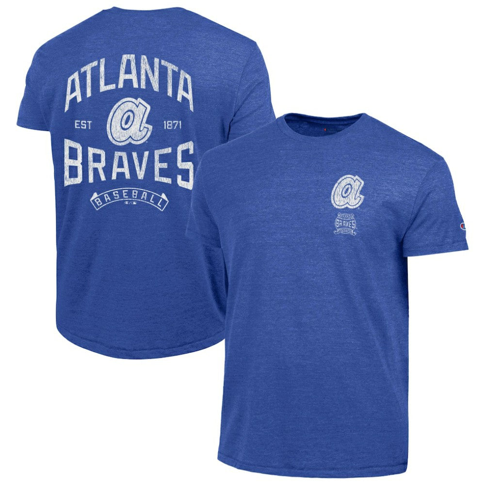 Atlanta Braves Champion Vintage 3-Hit Tri-Blend T-Shirt | MLB Sale