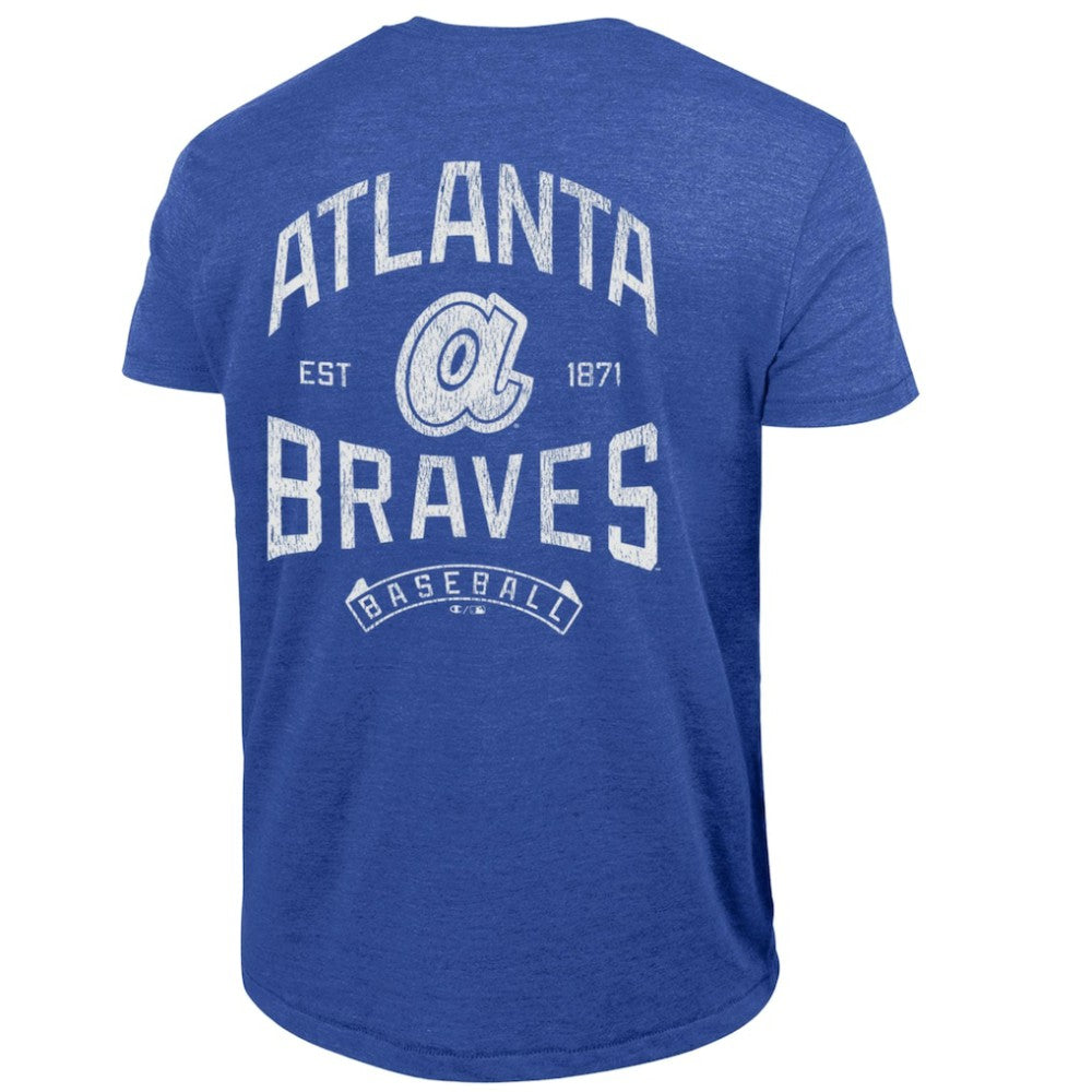 Atlanta Braves Champion Vintage 3-Hit Tri-Blend T-Shirt | MLB Sale