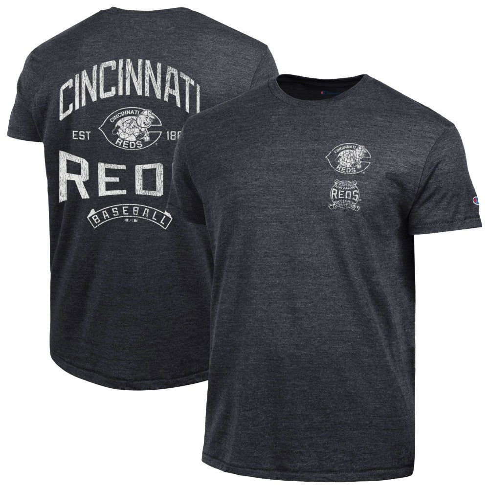 Cincinnati Reds Champion Vintage 3-Hit Tri-Blend T-Shirt | MLB For sale