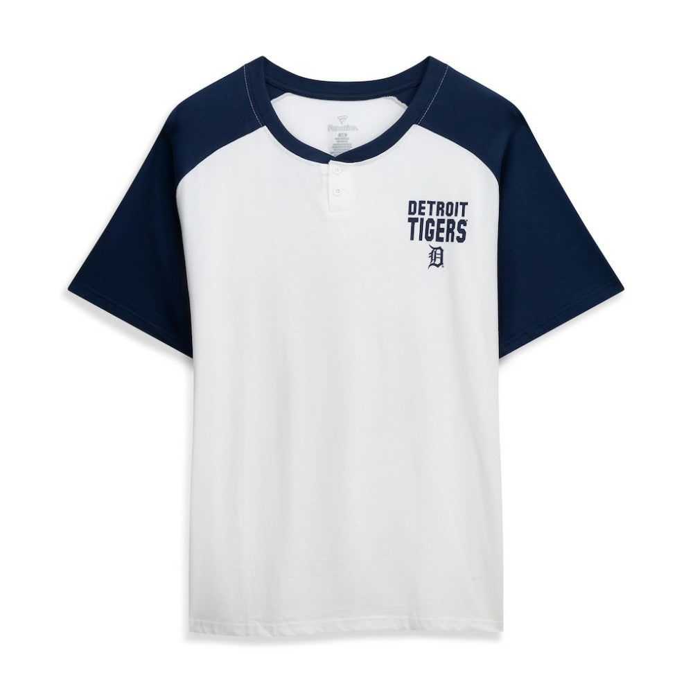 Tarik Skubal Detroit Tigers Profile Women's Plus Size Name & Number Raglan Henley T-Shirt | MLB US