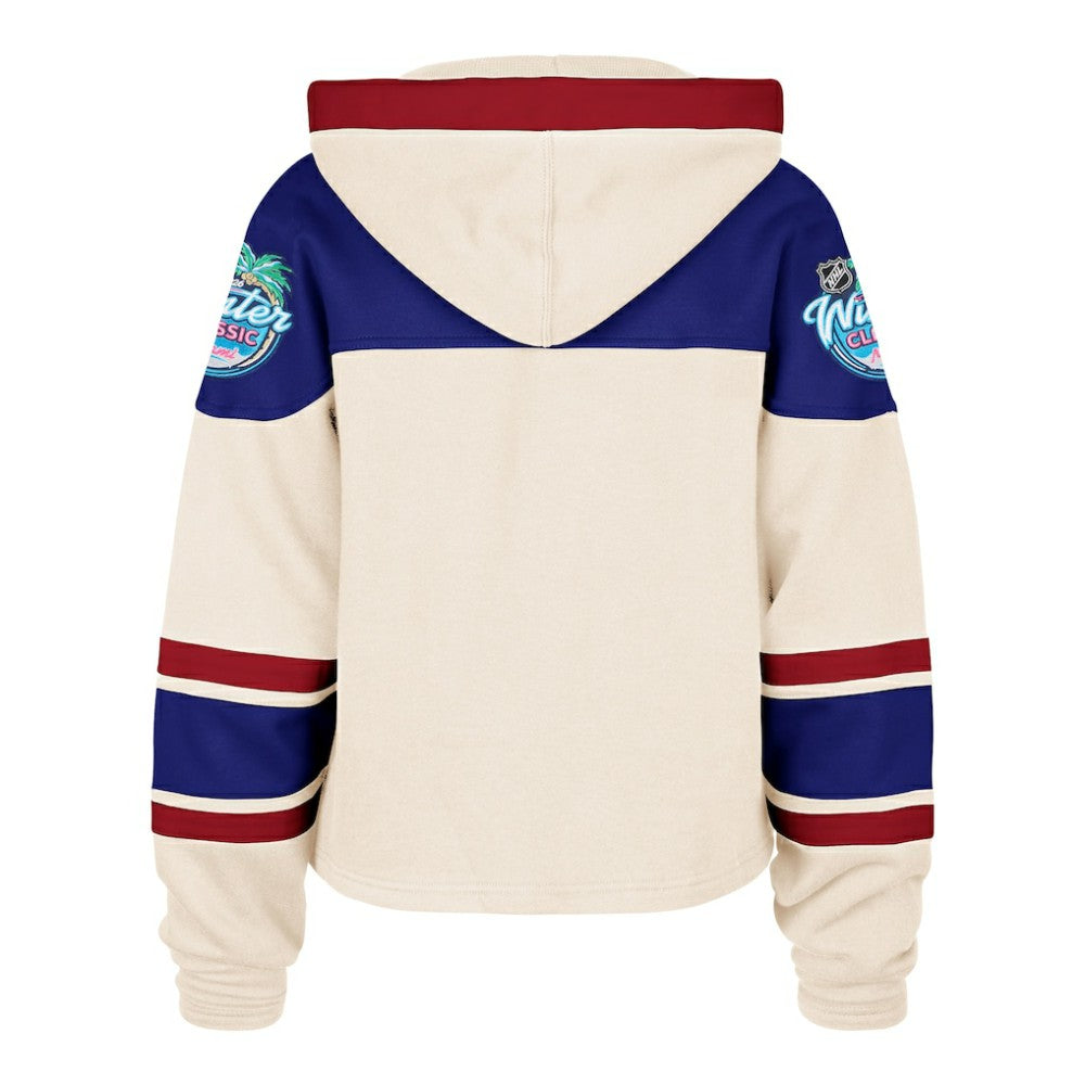 New York Rangers '47 Women's 2026 NHL Winter Classic Cropped Superior Lacer Hoodie Discount
