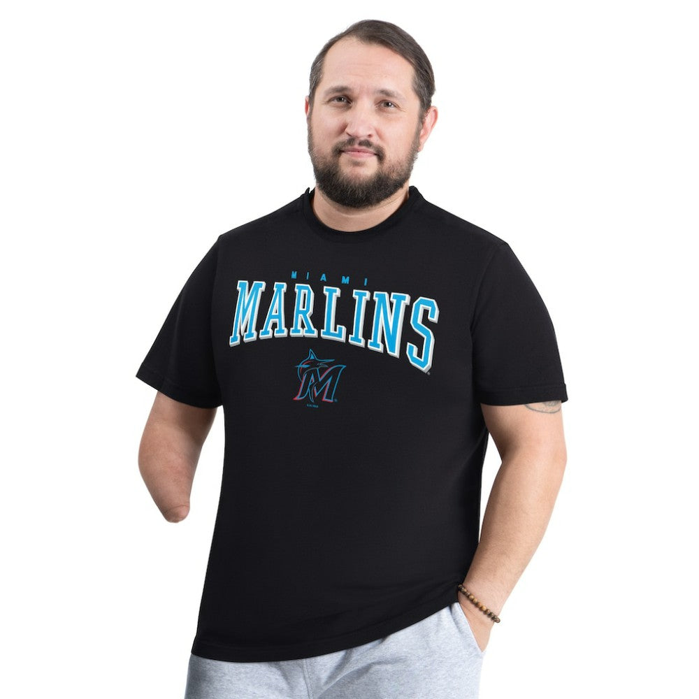 Miami Marlins G-III Sports by Carl Banks Adaptive Classic Team Spirit T-Shirt | MLB New