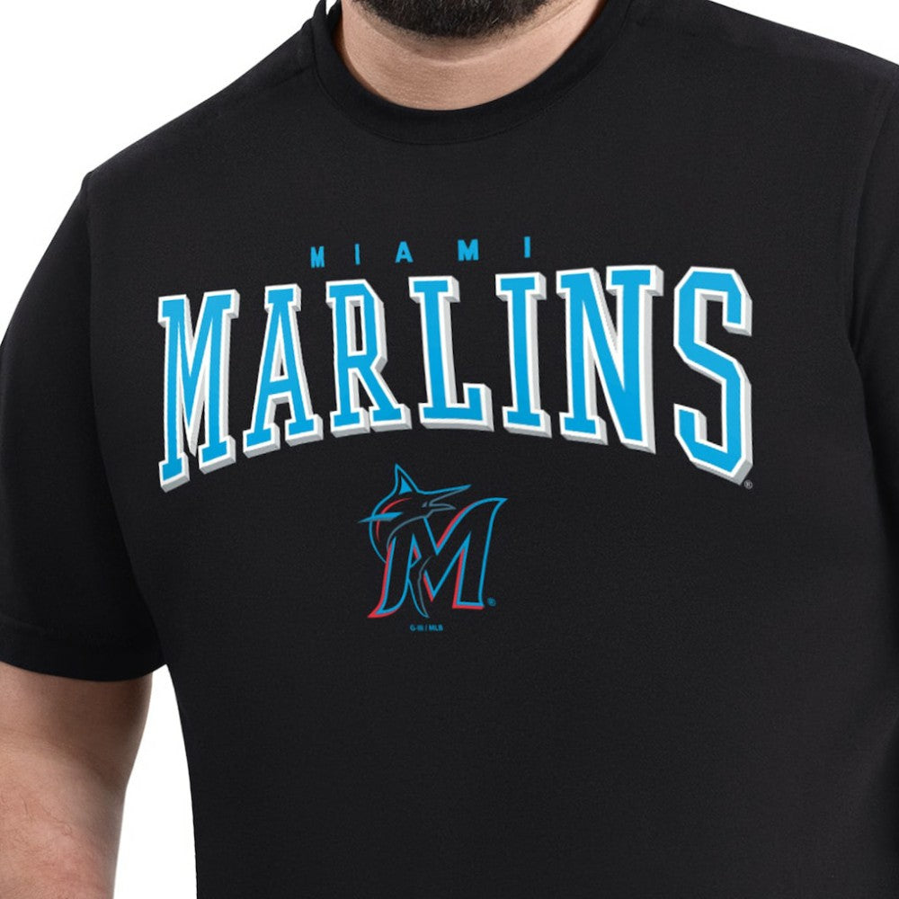 Miami Marlins G-III Sports by Carl Banks Adaptive Classic Team Spirit T-Shirt | MLB New