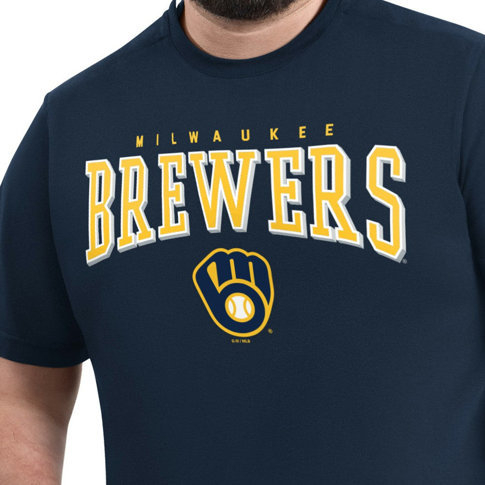 Milwaukee Brewers G-III Sports by Carl Banks Adaptive Classic Team Spirit T-Shirt | MLB Discount