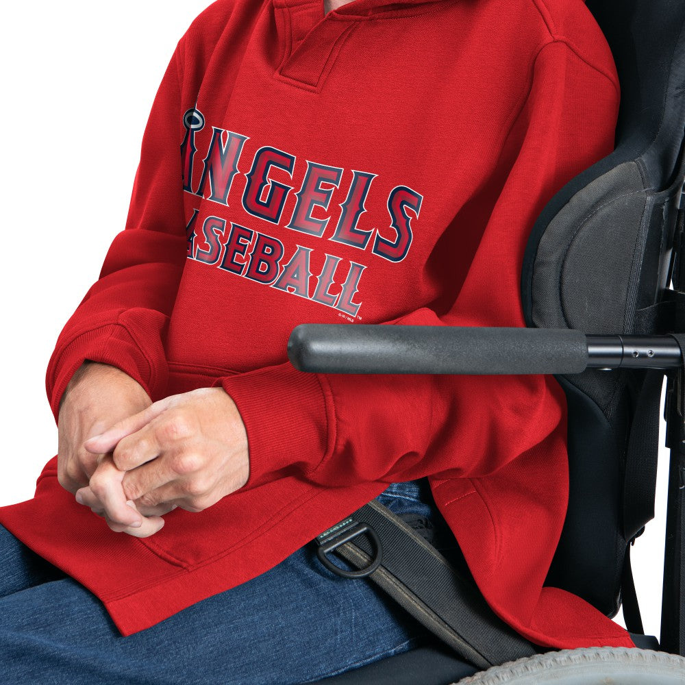 Los Angeles Angels G-III Sports by Carl Banks Adaptive Lockup Fleece Hoodie | MLB New