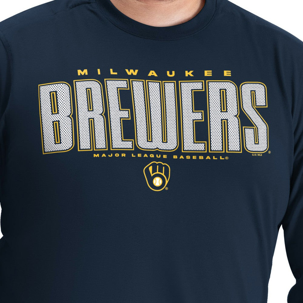 Milwaukee Brewers G-III Sports by Carl Banks Adaptive Long Sleeve T-Shirt | MLB For sale