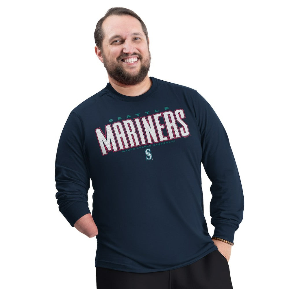 Seattle Mariners G-III Sports by Carl Banks Adaptive Long Sleeve T-Shirt | MLB US