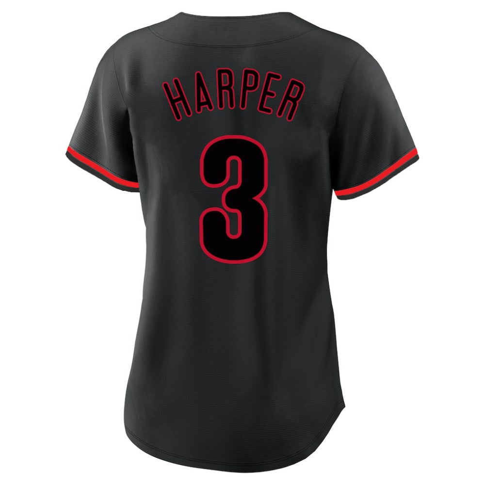Bryce Harper Philadelphia Phillies Profile Women's Plus Size Player Name & Number Fashion Jersey | MLB Near me