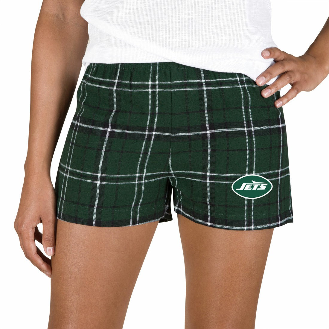 New York Jets  Concepts Sport Women's Ultimate Flannel Shorts