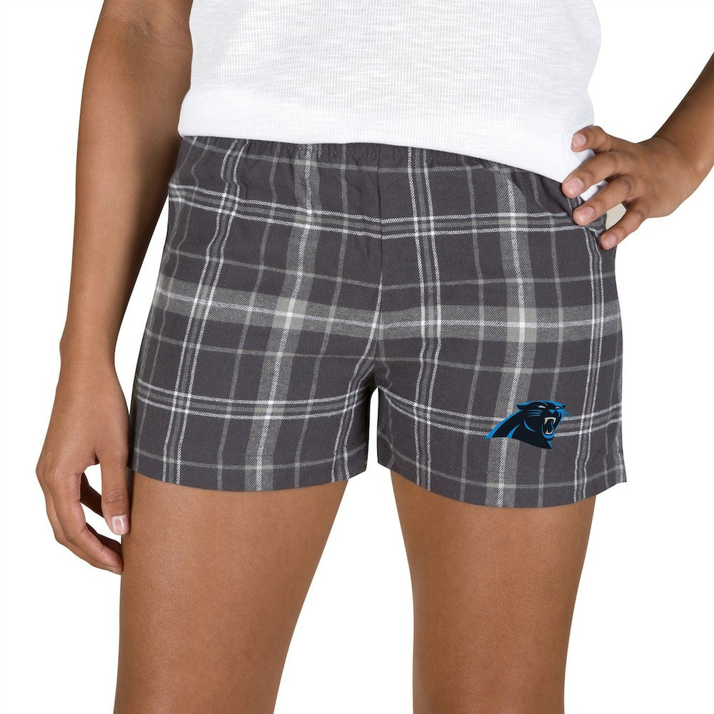 Carolina Panthers  Concepts Sport Women's Ultimate Flannel Shorts