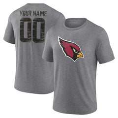 Arizona Cardinals  Heritage Custom Name & Number Tri-Blend T-Shirt