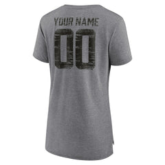 Atlanta Falcons  Women's Heritage Custom Name & Number Tri-Blend T-Shirt