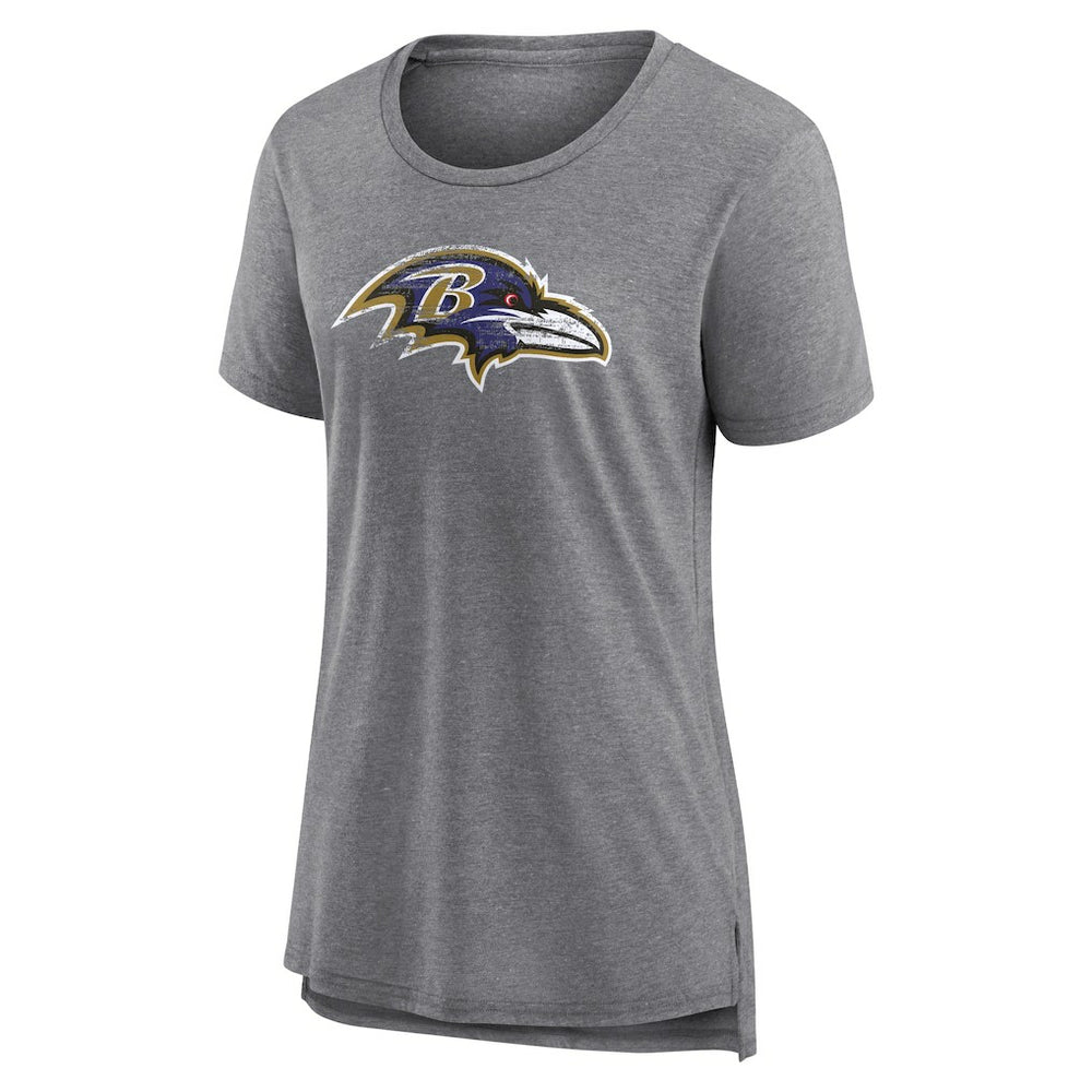Baltimore Ravens  Women's Heritage Custom Name & Number Tri-Blend T-Shirt