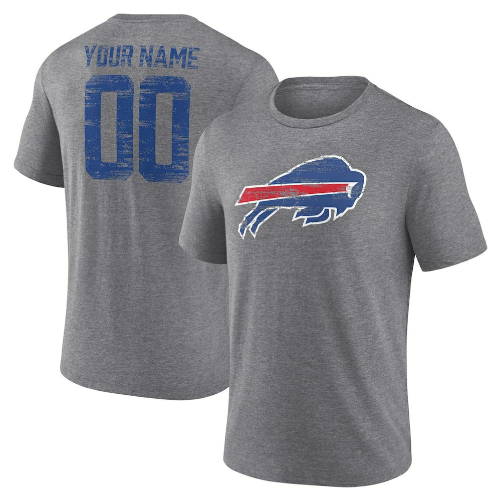 Buffalo Bills  Heritage Custom Name & Number Tri-Blend T-Shirt