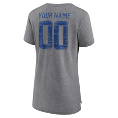 Buffalo Bills  Women's Heritage Custom Name & Number Tri-Blend T-Shirt