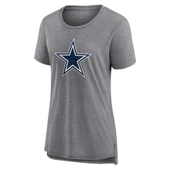 Dallas Cowboys  Women's Heritage Custom Name & Number Tri-Blend T-Shirt