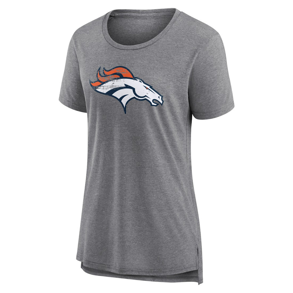 Denver Broncos  Women's Heritage Custom Name & Number Tri-Blend T-Shirt