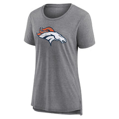 Denver Broncos  Women's Heritage Custom Name & Number Tri-Blend T-Shirt