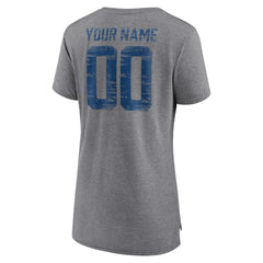 Indianapolis Colts  Women's Heritage Custom Name & Number Tri-Blend T-Shirt