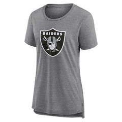 Las Vegas Raiders  Women's Heritage Custom Name & Number Tri-Blend T-Shirt
