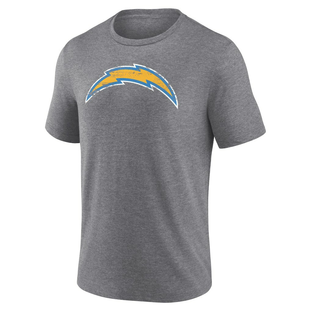 Los Angeles Chargers  Heritage Custom Name & Number Tri-Blend T-Shirt