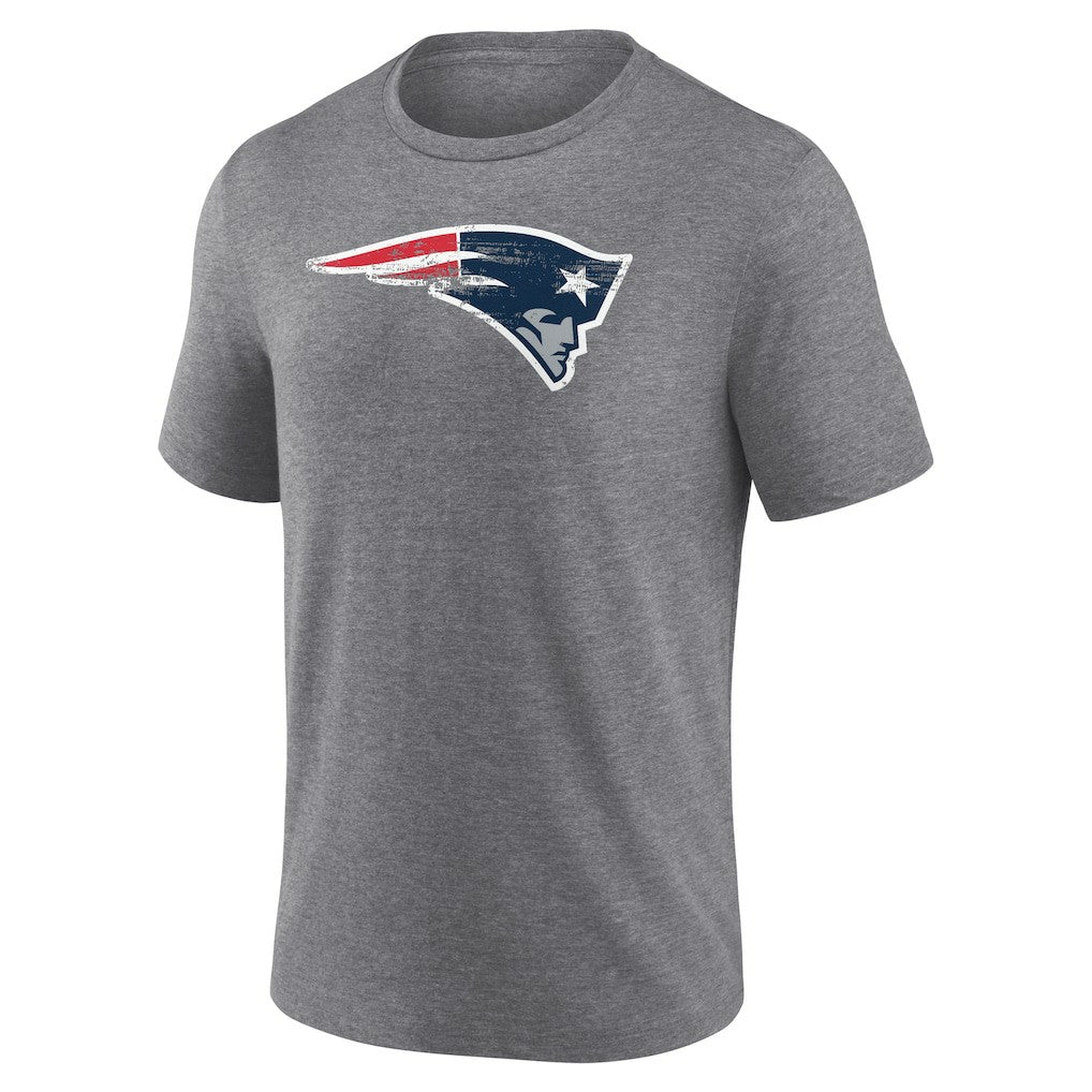 New England Patriots  Heritage Custom Name & Number Tri-Blend T-Shirt