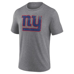 New York Giants  Heritage Custom Name & Number Tri-Blend T-Shirt