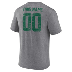 New York Jets  Heritage Custom Name & Number Tri-Blend T-Shirt