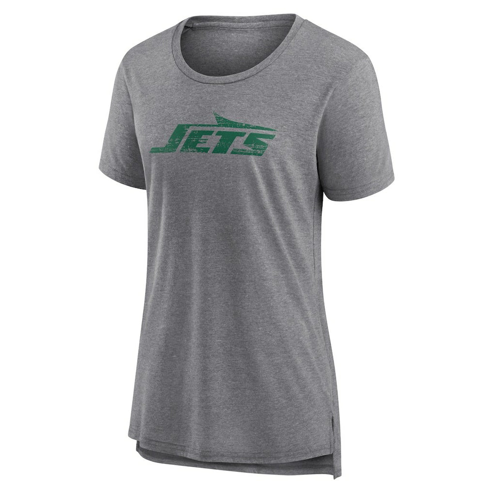 New York Jets  Women's Heritage Custom Name & Number Tri-Blend T-Shirt