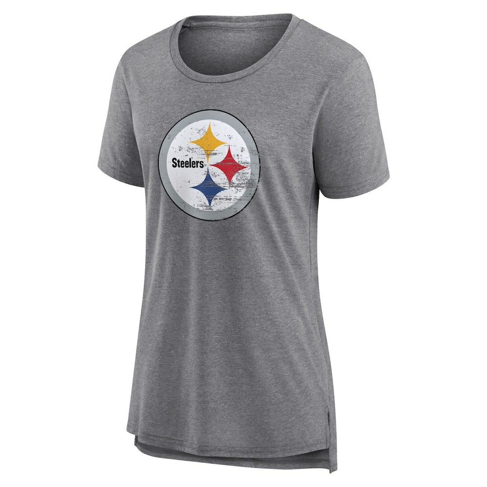 Pittsburgh Steelers  Women's Heritage Custom Name & Number Tri-Blend T-Shirt