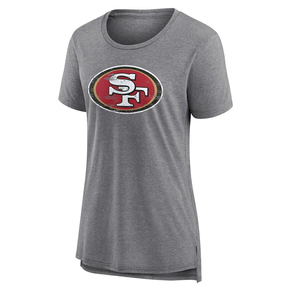 San Francisco 49ers  Women's Heritage Custom Name & Number Tri-Blend T-Shirt