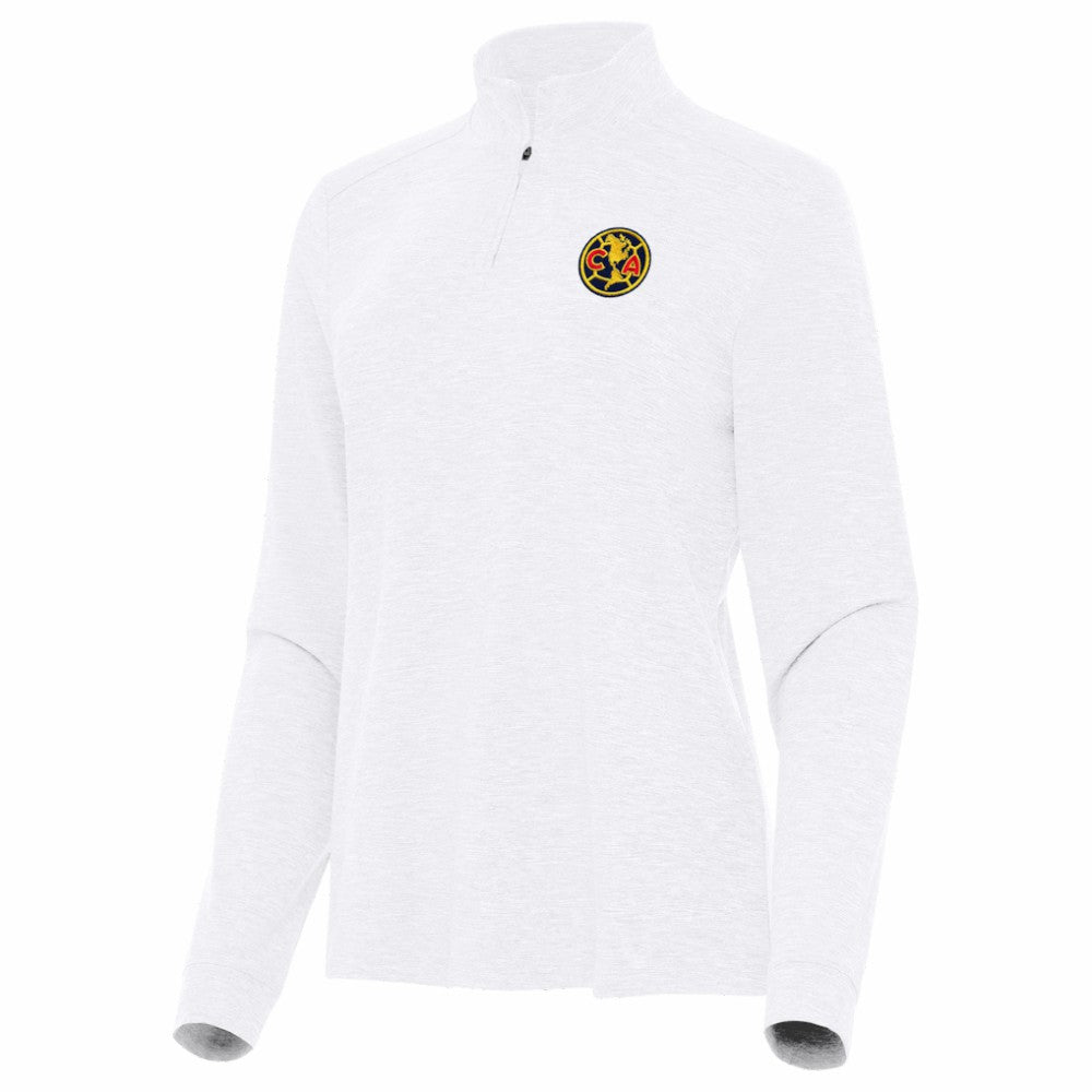 Club America Antigua Women's Master Quarter-Zip Pullover White