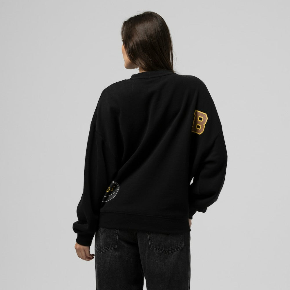 Boston Bruins Mitchell & Ness Women's Vintage Crewneck Sweatshirt For Sale