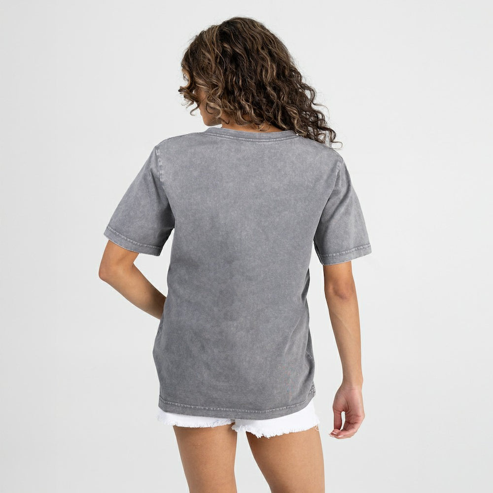 Jacksonville Jaguars  Gameday Couture Women's Relaxed Iconic Edge Rhinestone V-Neck T-Shirt