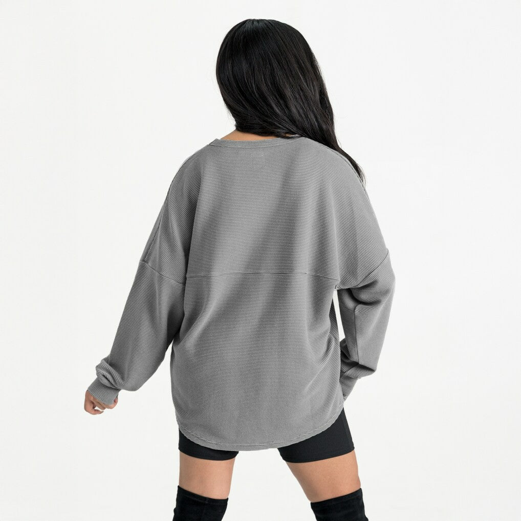 Dallas Cowboys  Gameday Couture Women's Oversized Pure Motion Corded Sweatshirt