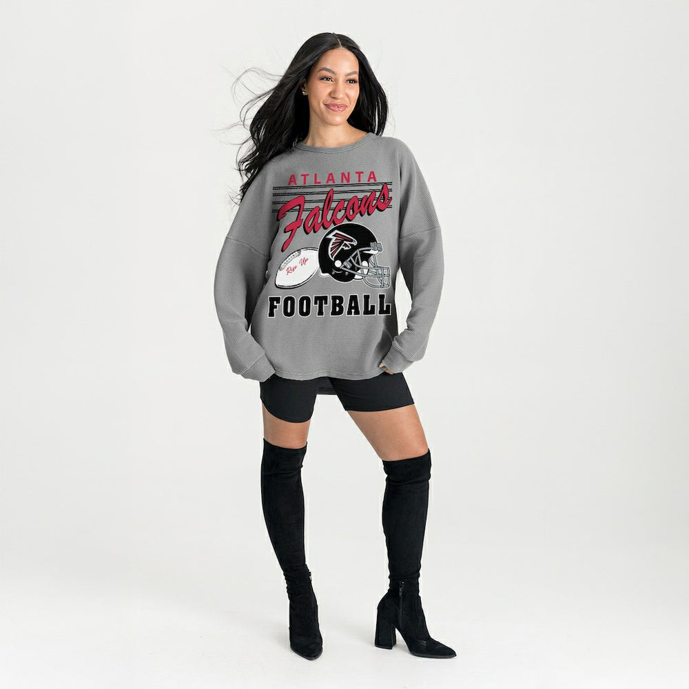 Atlanta Falcons  Gameday Couture Women's Oversized Sweet Victory Corded Sweatshirt