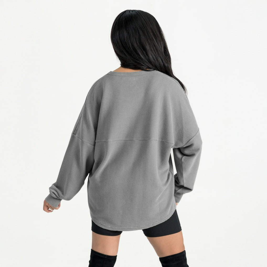 Buffalo Bills  Gameday Couture Women's Oversized Sweet Victory Corded Sweatshirt