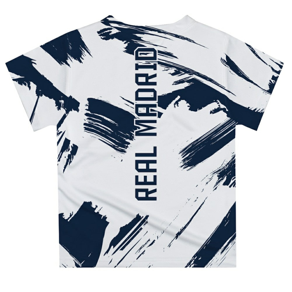 Real Madrid Vive La Fete Youth Paint Brush T-Shirt White