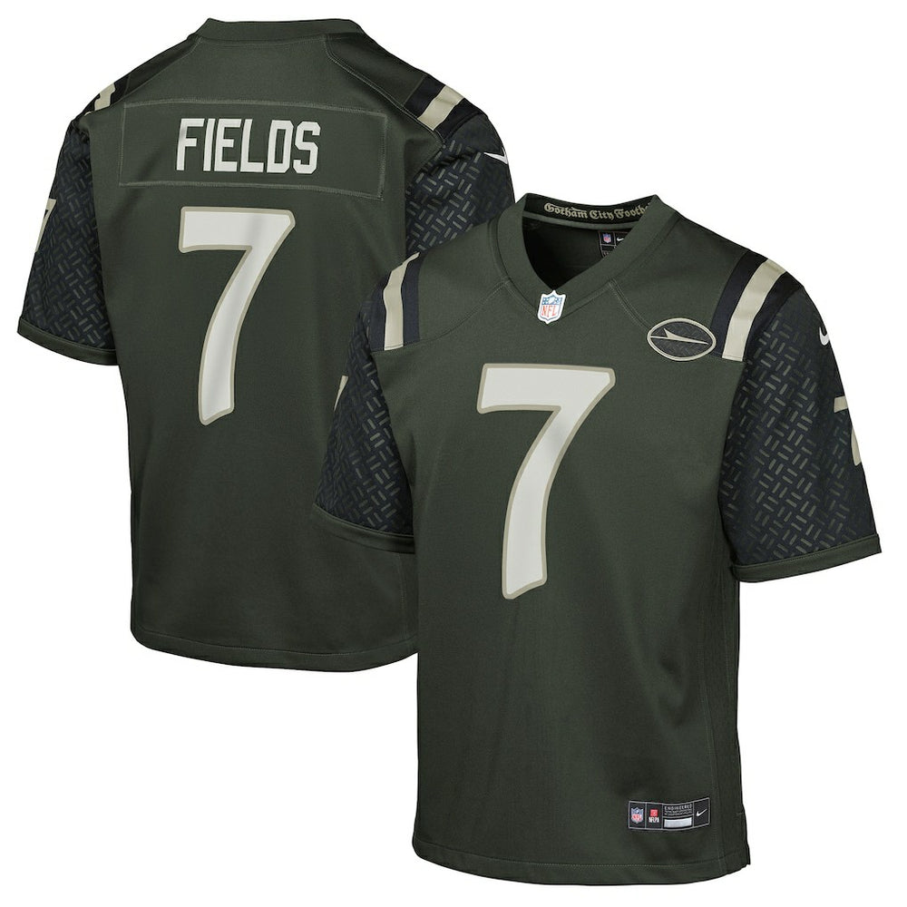New York Jets Nike Justin Fields  Youth 2025 Rivalries Collection Game Jersey