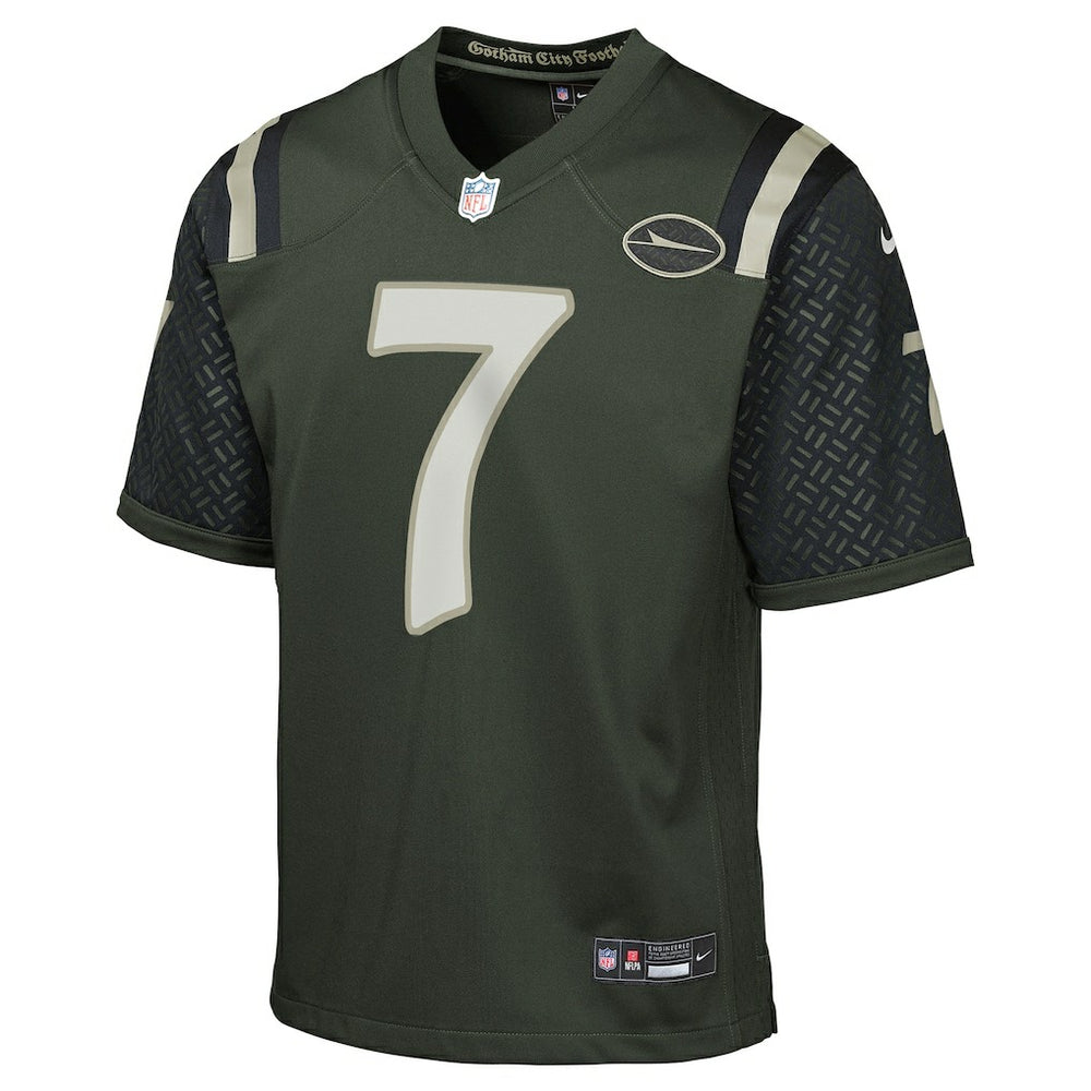 New York Jets Nike Justin Fields  Youth 2025 Rivalries Collection Game Jersey