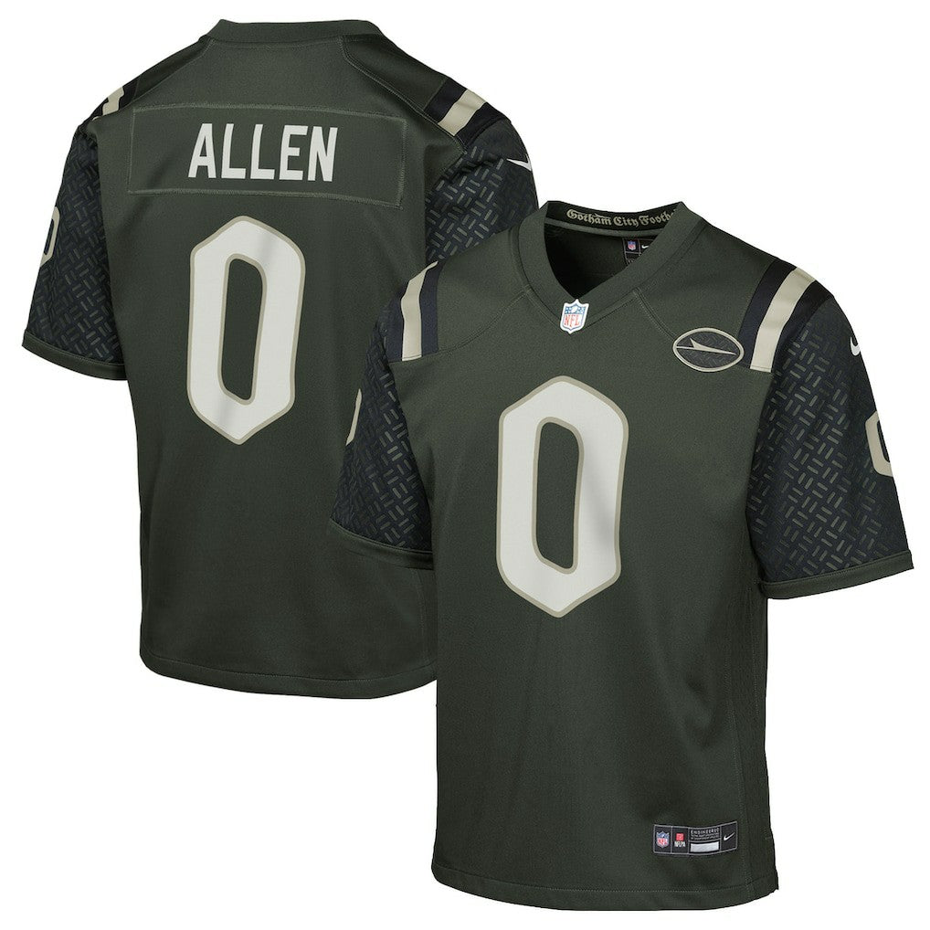 New York Jets Nike Braelon Allen  Youth 2025 Rivalries Collection Game Jersey