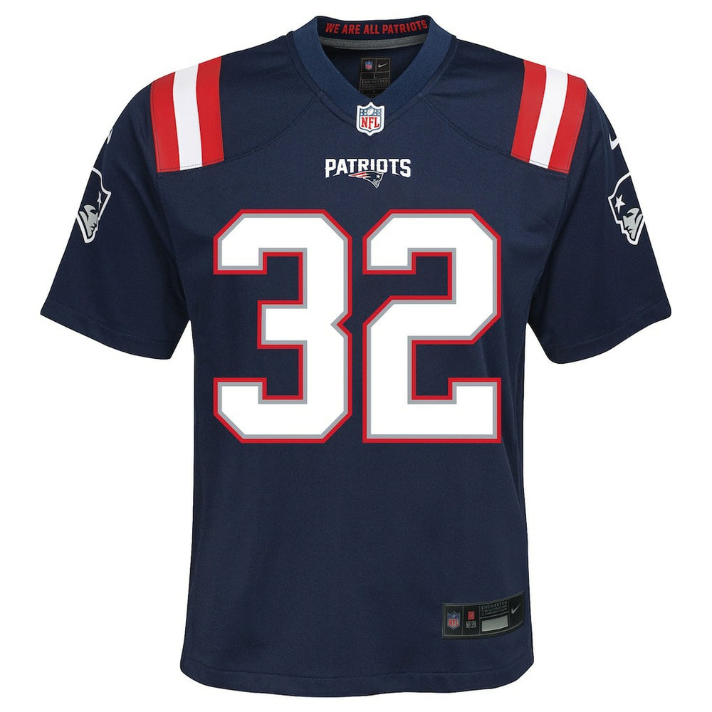 New England Patriots Nike TreVeyon Henderson  Youth Team Game Jersey
