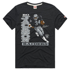 Las Vegas Raiders  Bo Jackson  Homage Unisex Retired Player Classic Caricature T-Shirt