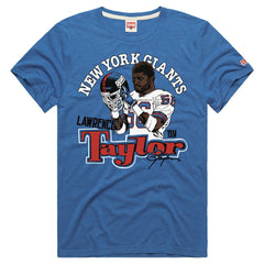 New York Giants  Lawrence Taylor  Homage Unisex Retired Player Classic Caricature Tri-Blend T-Shirt