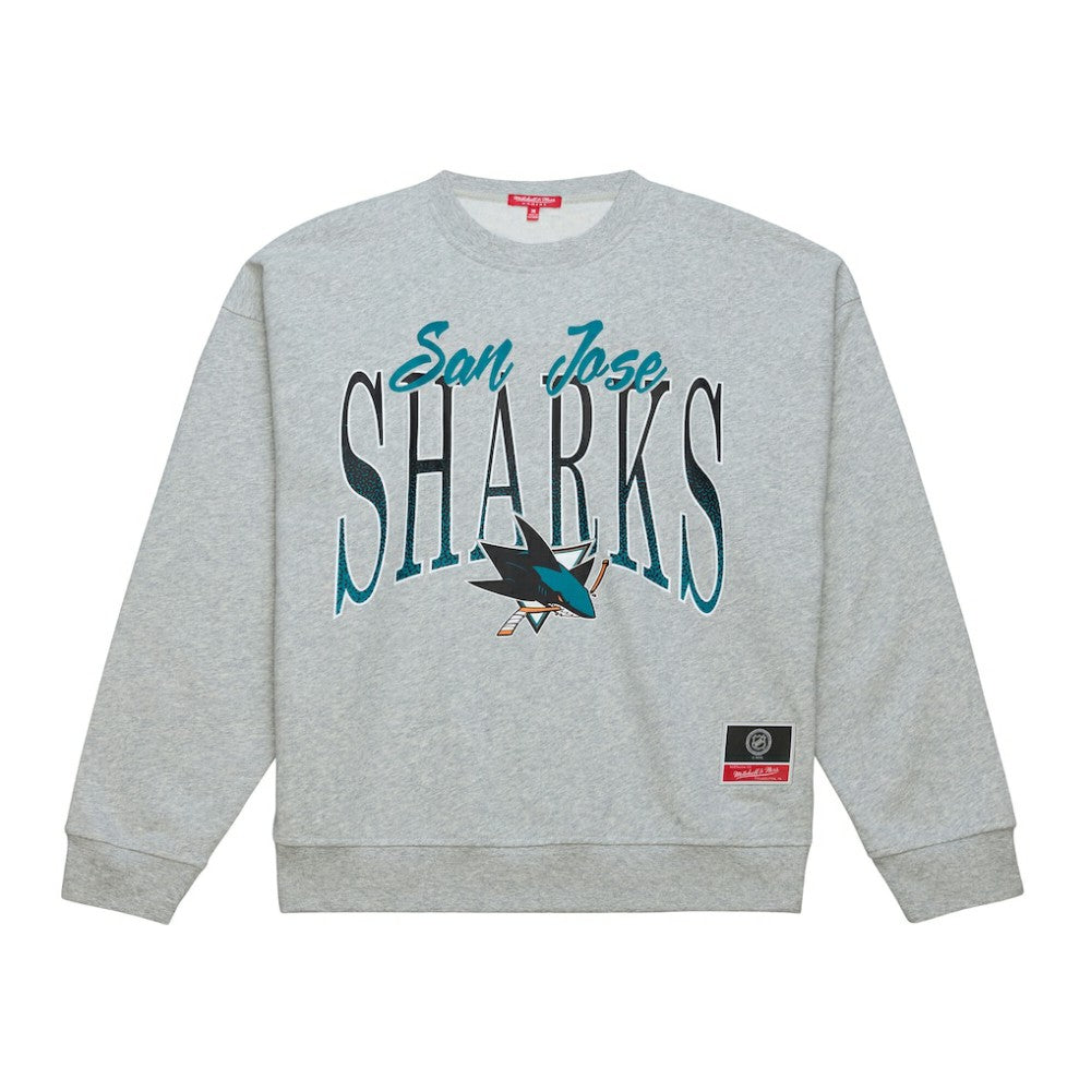 San Jose Sharks Mitchell & Ness Women's Hockey Night Sweatshirt Outlet