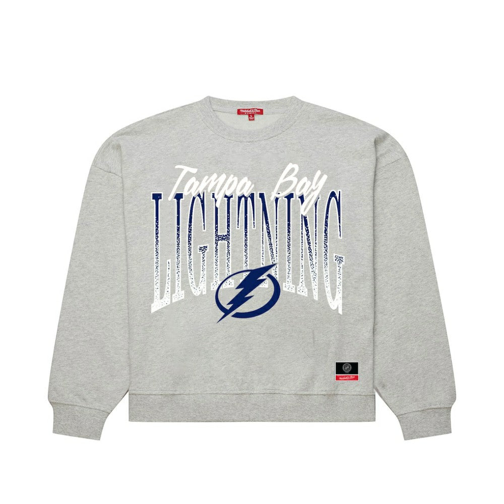 Tampa Bay Lightning Mitchell & Ness Women's Hockey Night Sweatshirt Outlet