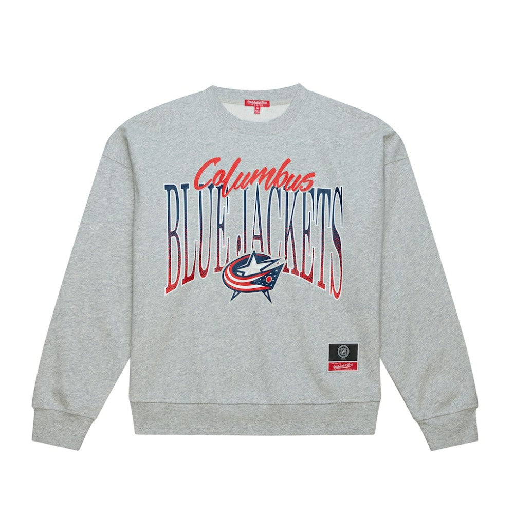 Columbus Blue Jackets Mitchell & Ness Women's Hockey Night Sweatshirt Outlet