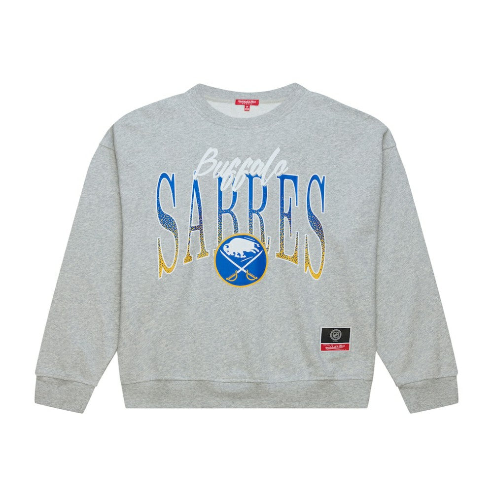 Buffalo Sabres Mitchell & Ness Women's Hockey Night Sweatshirt Discount