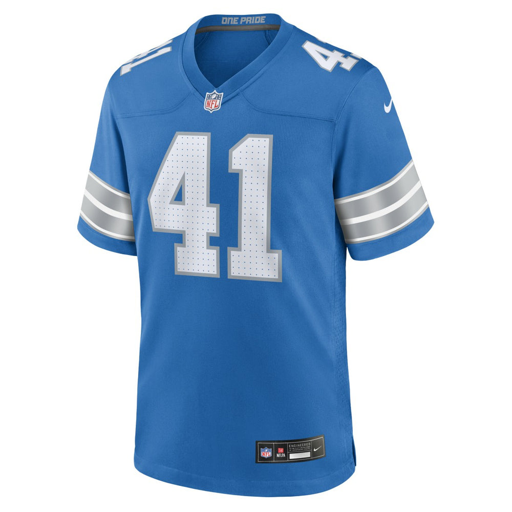 Detroit Lions Nike Gunnar Oakes  Team Game Jersey